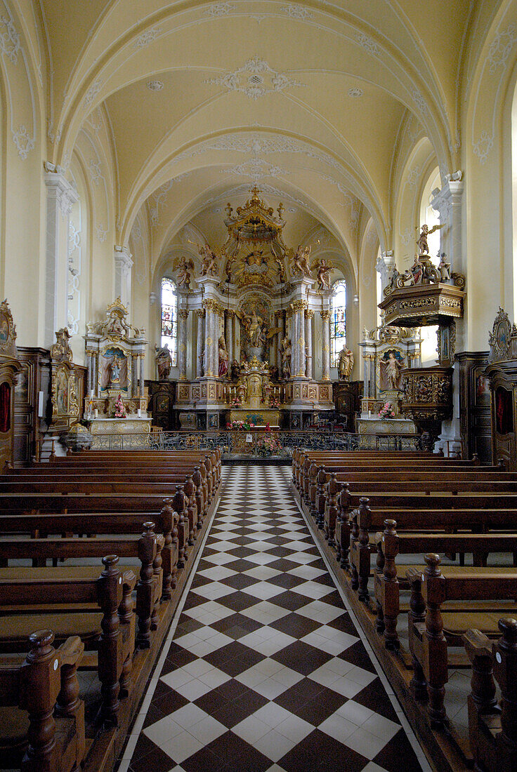 Koerich, baroque church, Luxembourg, Europe