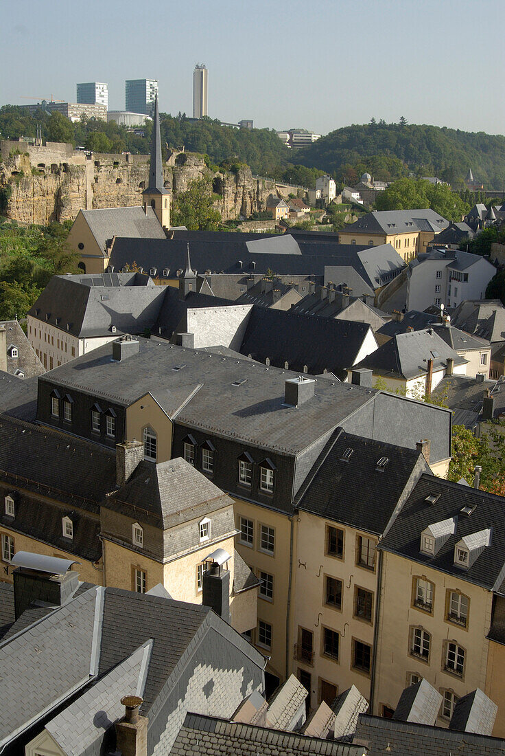 Luxembourg city, the lower town of Grund, Luxembourg, Europe