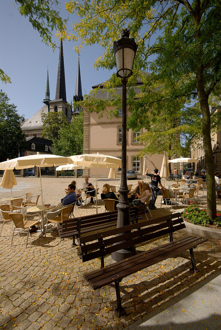 Luxembourg city,  Clairefontaine square, Luxembourg, Europe