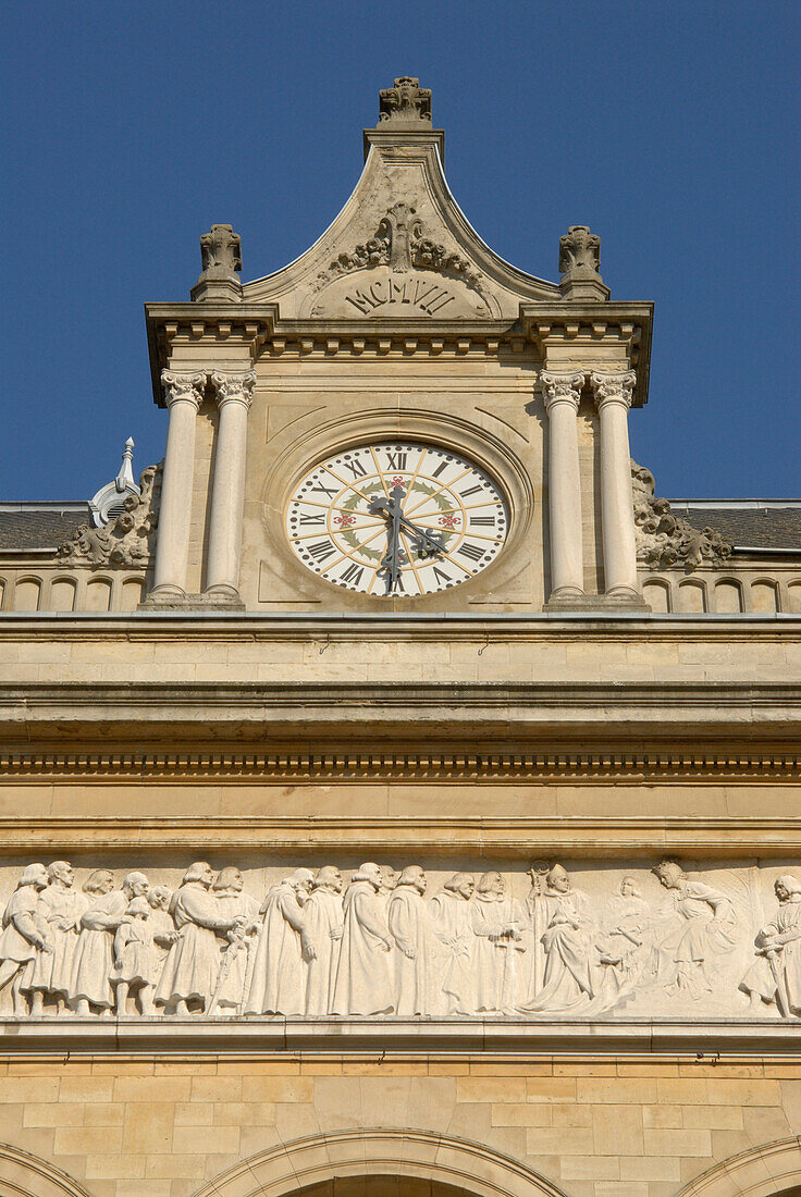 Luxembourg city, clock at City Palace, Luxembourg, Europe