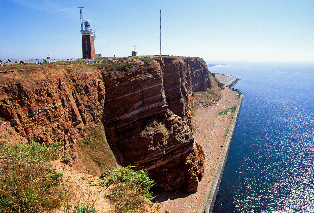 Steilkippen der Insel Helgoland, Schleswig-Holstein, Deutschland