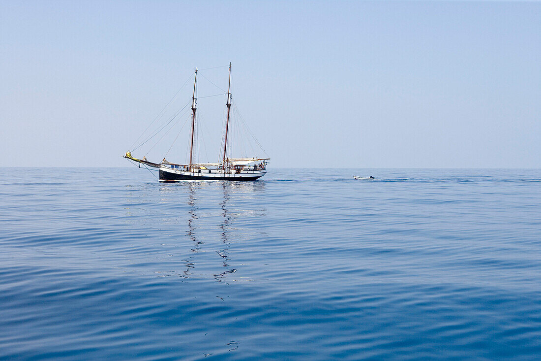 Segelboot Sea Pearl, nahe Praslin Island, Seychellen