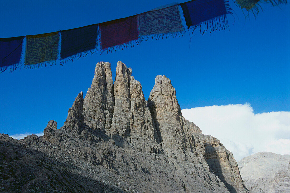 Blick von den Vajolett-Türmen, Dolomiten, Südtirol, Italien