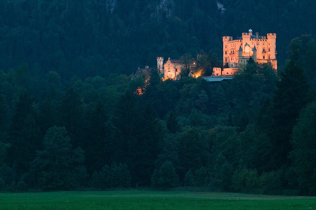 Castle Hohenschwangau, Schwangau, Fuessen, Allgaeu, Bavaria, Germany