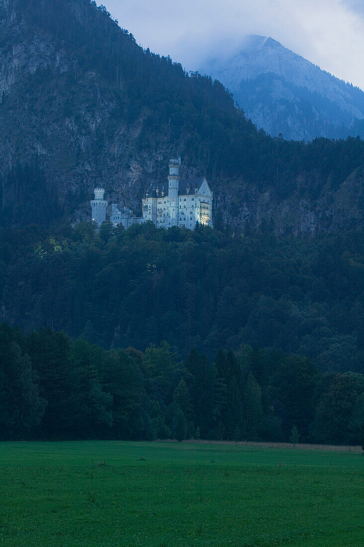 Neuschwanstein Castle, Schwangau, Fuessen, Allgaeu, Bavaria, Germany