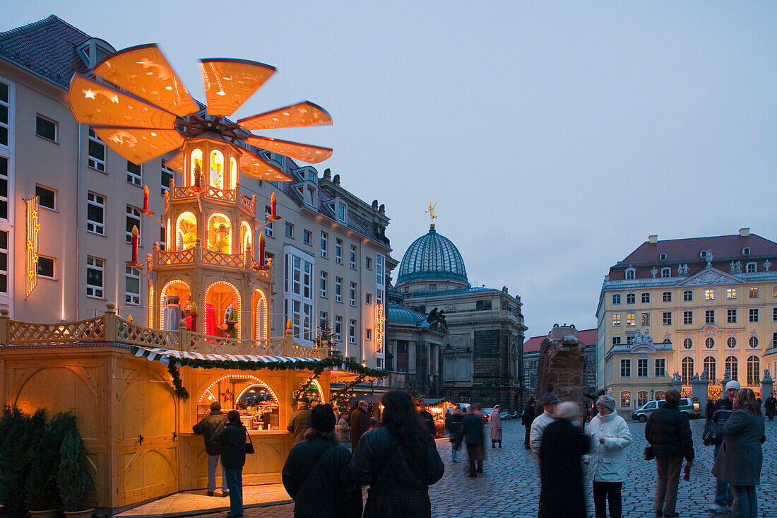 Christmas market, Dresden, Saxony, Germany