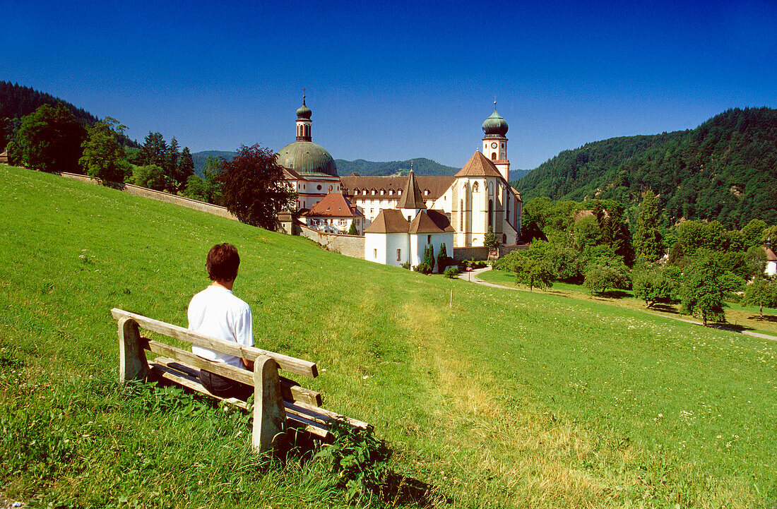 Cloister St. Trudpert, in Muenstertal, Black Forest, Baden-Wuerttemberg, Germany