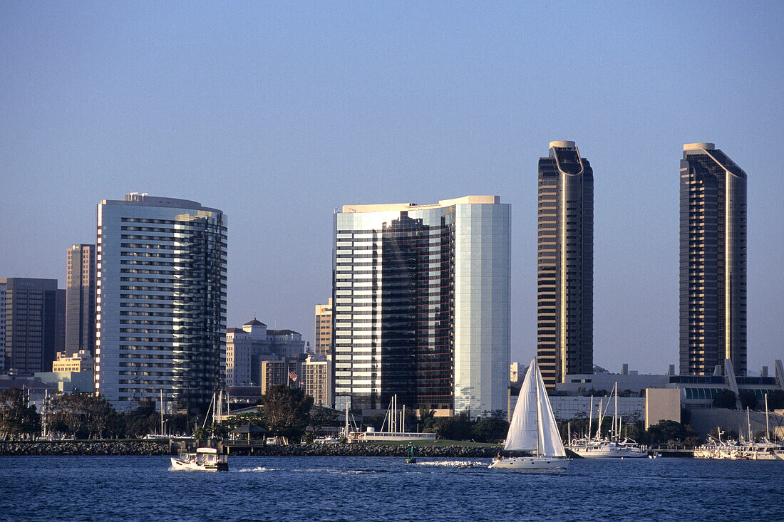 San Diego Skyline, Kalifornien, USA