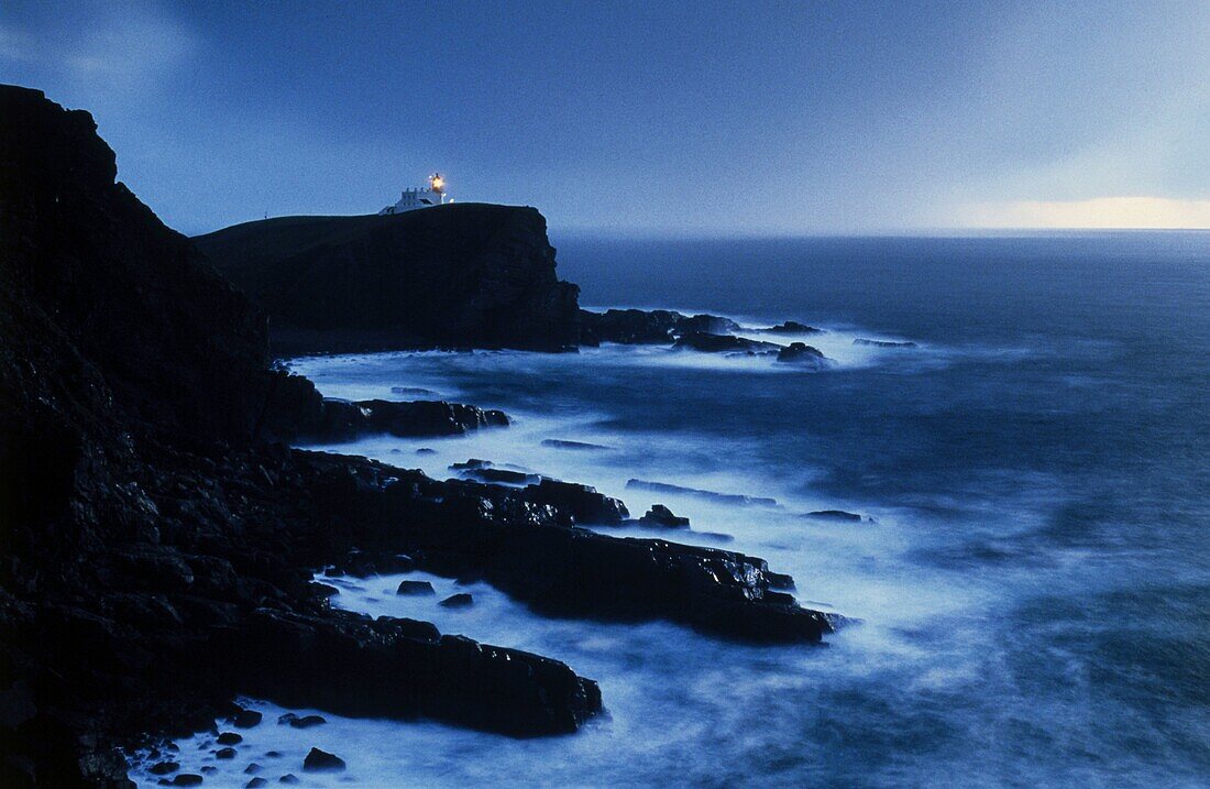 Stoer Head lighthouse, Sutherland, Scotland, Great Britain