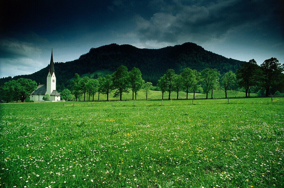 Pilgrimage church, Saint Leonard, Fischhausen, Lake Schliersee, Upper Bavaria, Bavaria, Germany