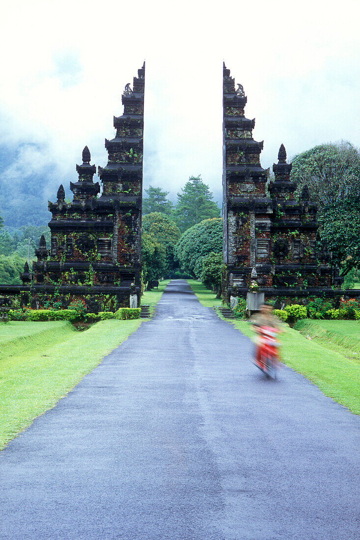 street through entrance of handara country club, bali, indonesia