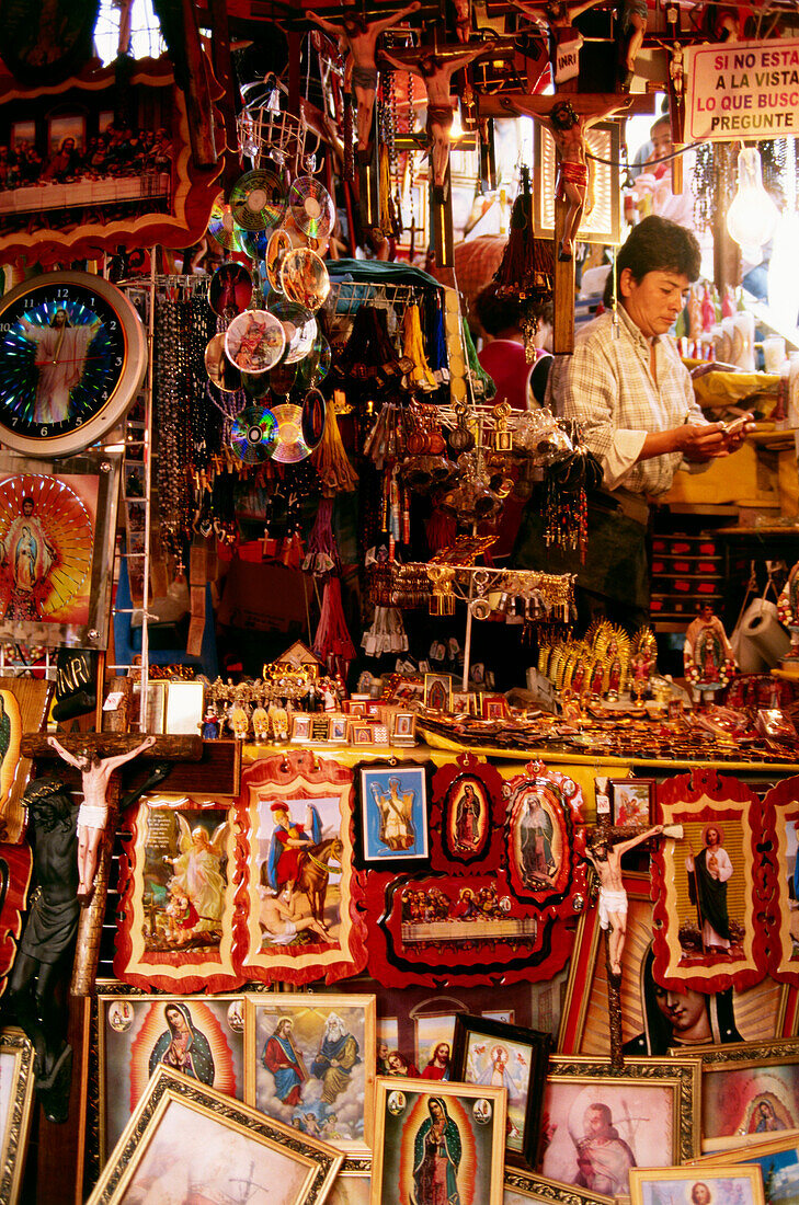 A souvenir shop, Virgen de Guadeloupe, Mexico City, Mexico