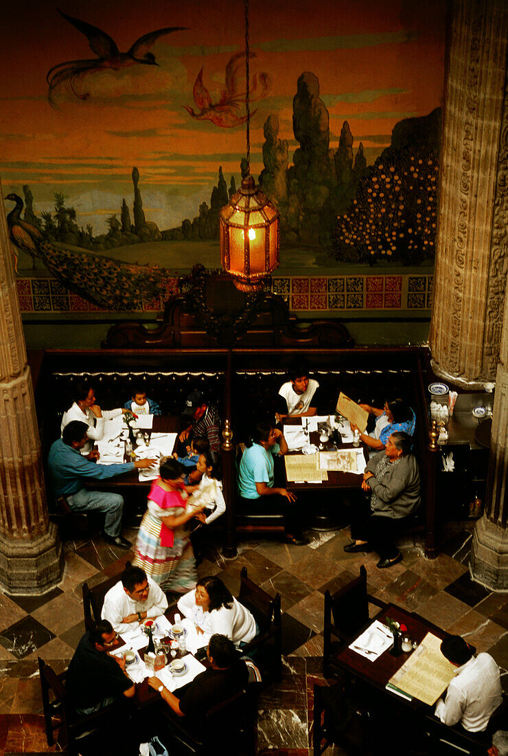 Ein Restaurant, Casa de los Azulejos, Mexico City, Mexiko