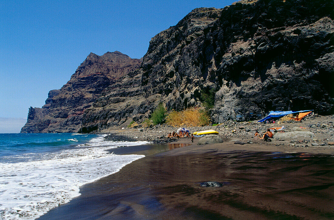 Playa de Güigüi near tasartico, Gran Canaria, Canary Islands, Spain