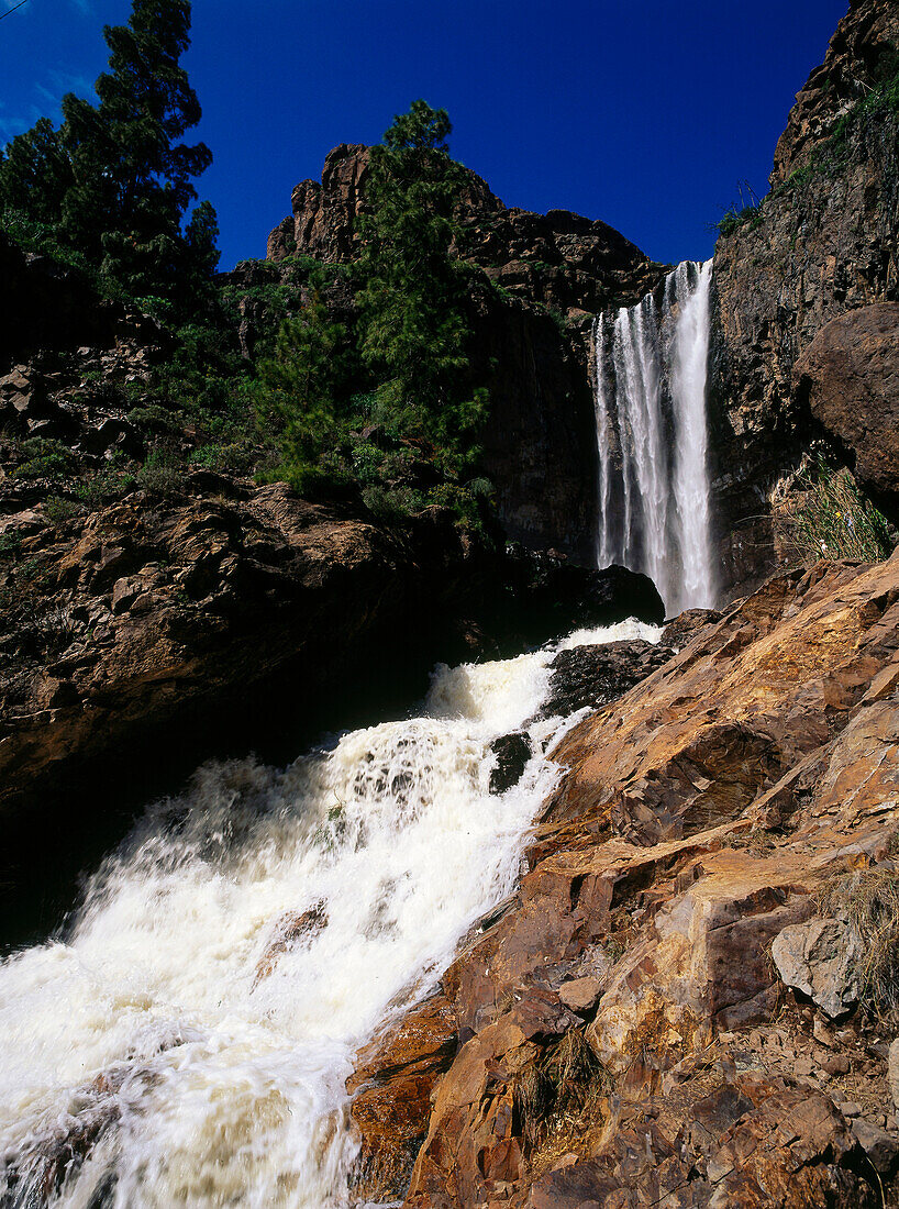 Wasserfall Cascada de Soria, Soria, Gran Canaria, Kanarische Inseln, Spanien, Europa