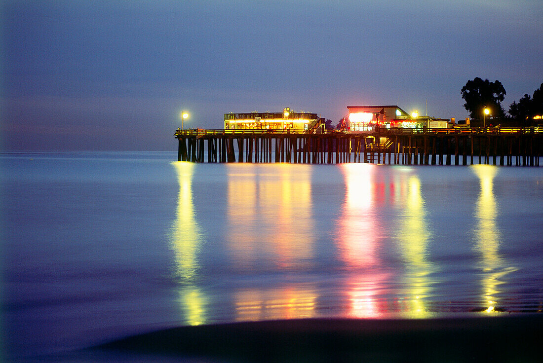 Capitolia Pier, Standort, bei Santa Cruz, am Highway 1, Kalifornien, USA