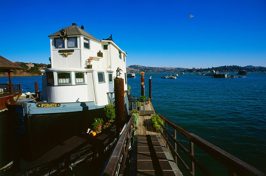 Exklusive Hausboote, Sausalito, San Francisco, Kalifornien, USA