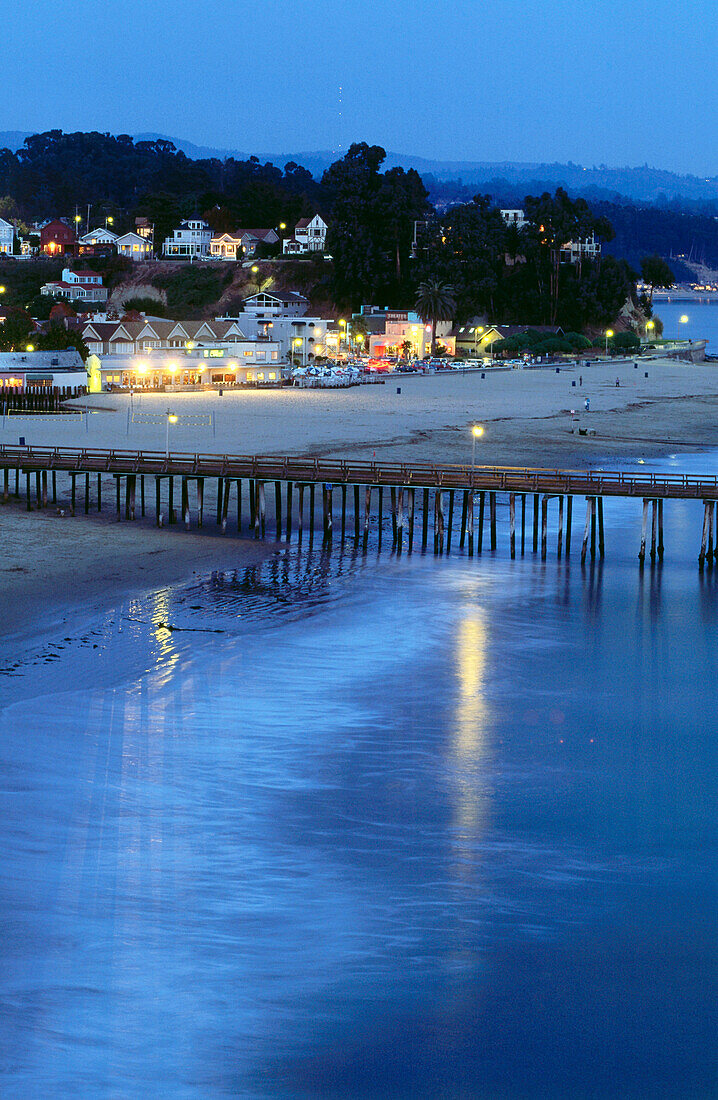 Capitola Beach Pier Santa Cruz, Highway 1, California, USA