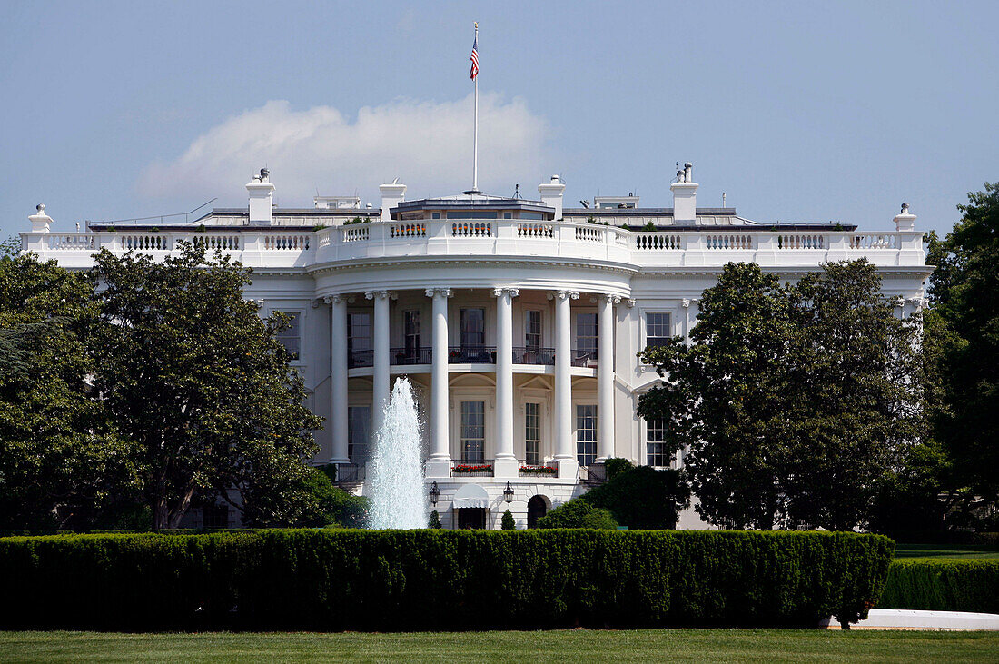 Das weiße Haus, The white House, Washington DC, Vereinigte Staaten von Amerika, USA