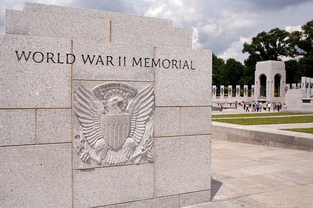 Denkmal, National World War II Memorial, Washington DC, Vereinigte Staaten von Amerika, USA