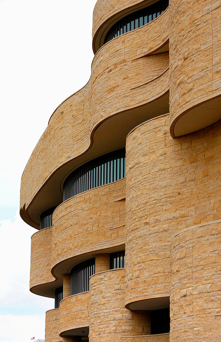 Fassade des National Museum of the American Indian, The National Mall, Washington DC, Amerika, USA