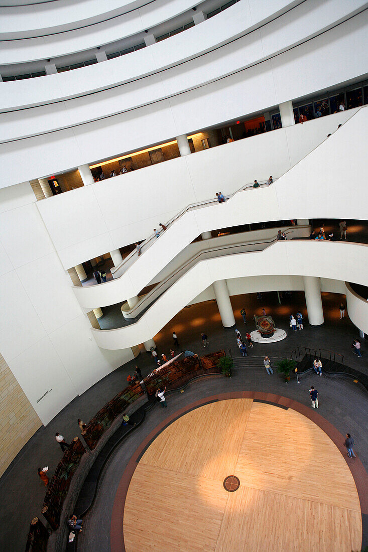 The atrium of the National Museum of the American Indian, Washington DC, United States, USA