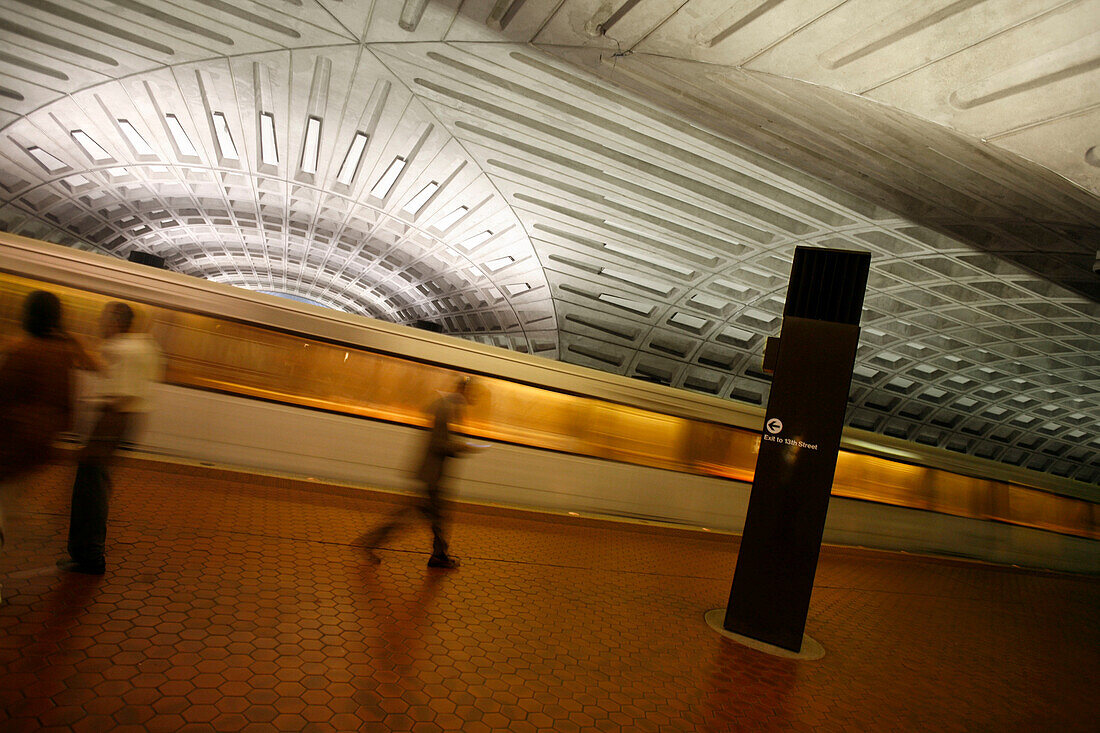 U-Bahn System, Washington DC, Vereinigte Staaten von Amerika, USA