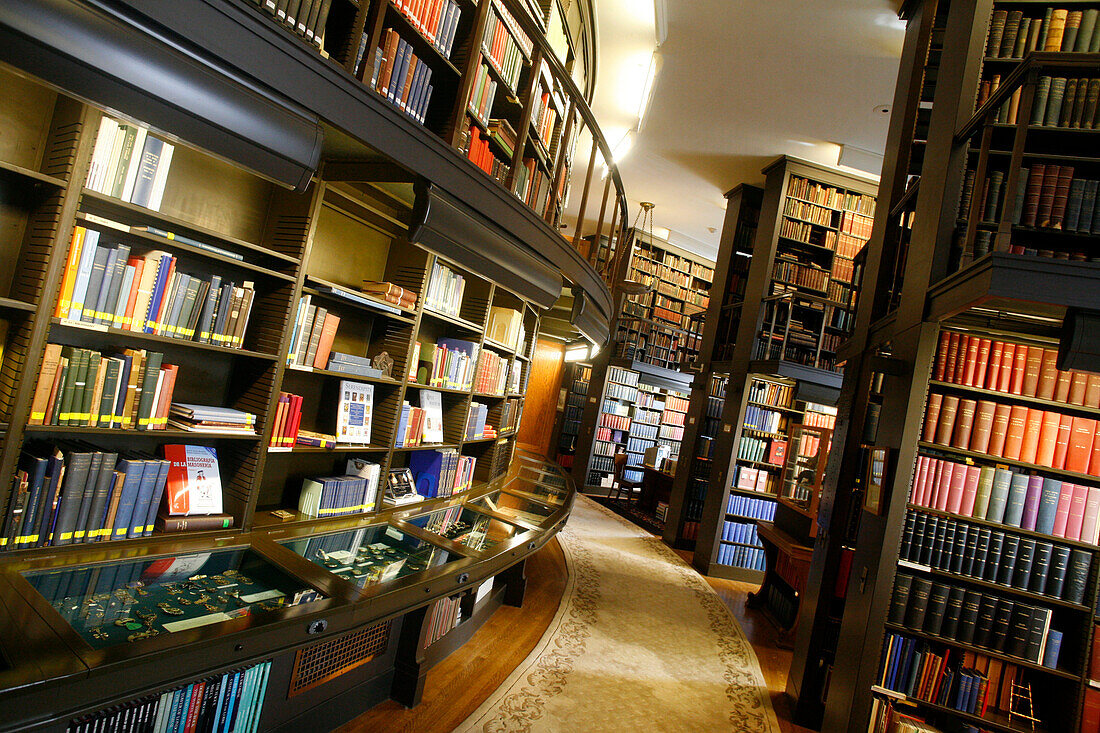 Ein Bibliothek in Scottish Rite Temple, Washington DC, Vereinigte Staaten von Amerika, USA