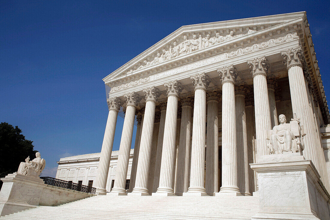 Oberstes Bundesgericht der USA, US Supreme Court Building, Washington DC, Vereinigte Staaten von Amerika, USA