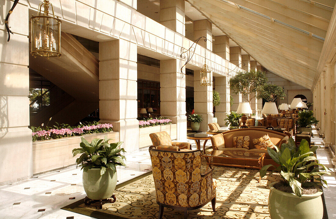 The lobby of the Fairmont Hotel, Washington DC, United States, USA