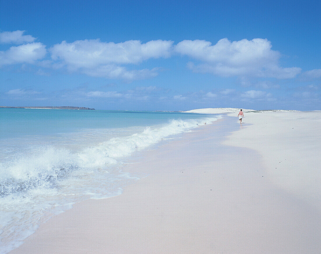 Praia da Chave, einsamer Strand südlich von Sal Rei, Insel Boa Vista, Kapverden, Afrika