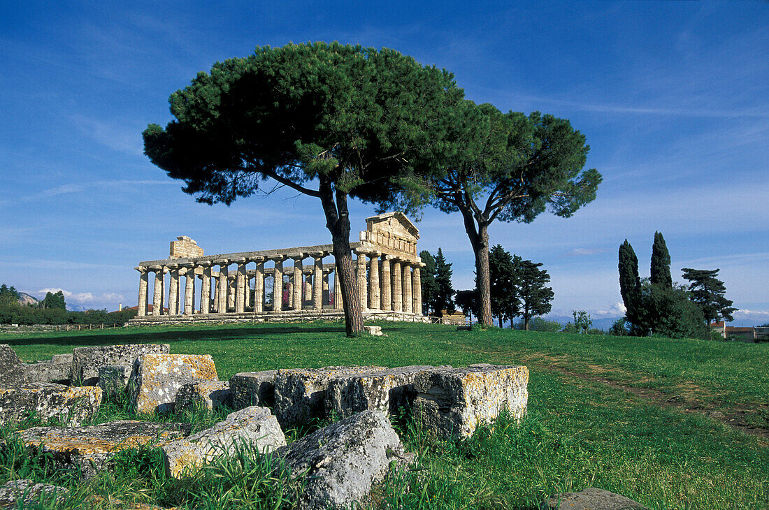 Tempel des Ceres, Paestum, Kampanien, Italien, Europa