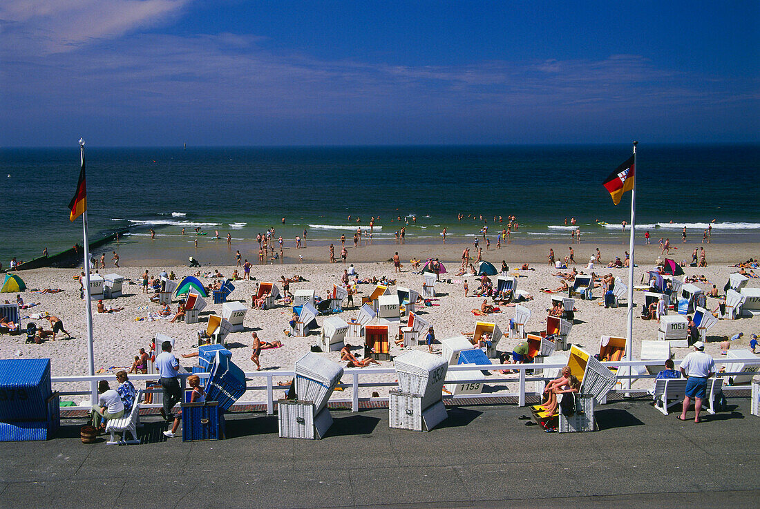 Beach, Westerland, Sylt Island, North Friesland, Schleswig-Holstein, Germany, Europe