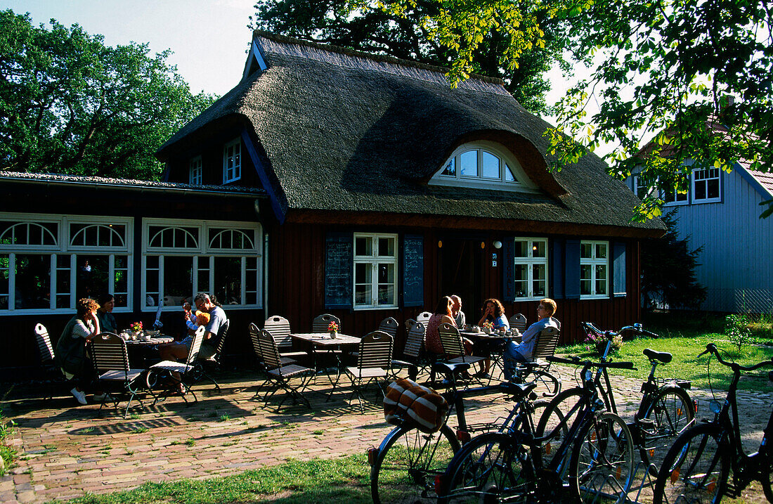 Cafe teeschale, Prerow, Darss, Mecklenburg-Western Pomerania, Germany