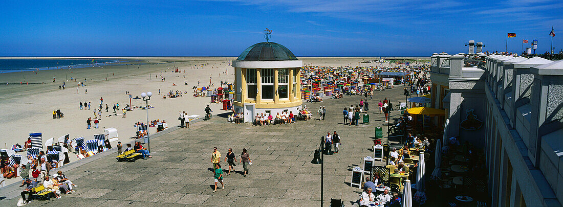 Boardwalk, Borkum, East Frisian Island, Lower Saxony, North Sea, Germany, Europe