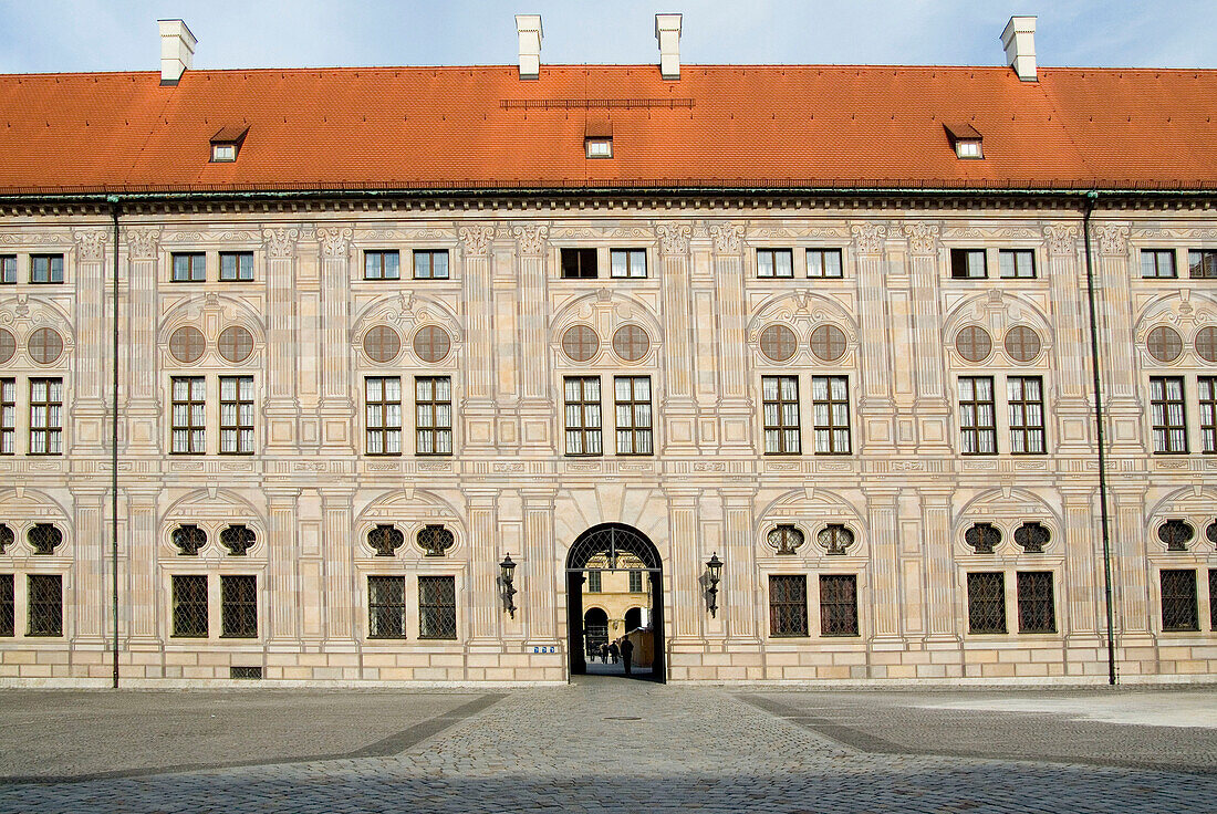 Residenz, München, Bayern, Deutschland, Schloss, Architektur, Wittelsbach