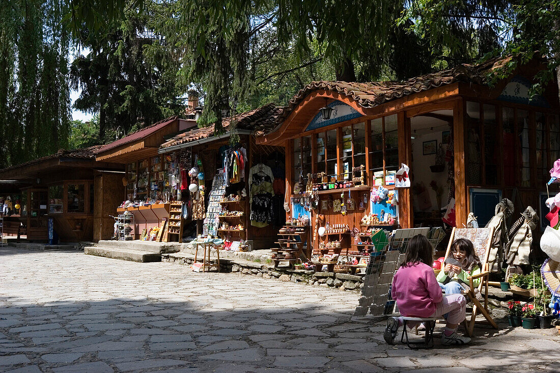 souvenir shops, museum town Koprivstiza, Bulgaria