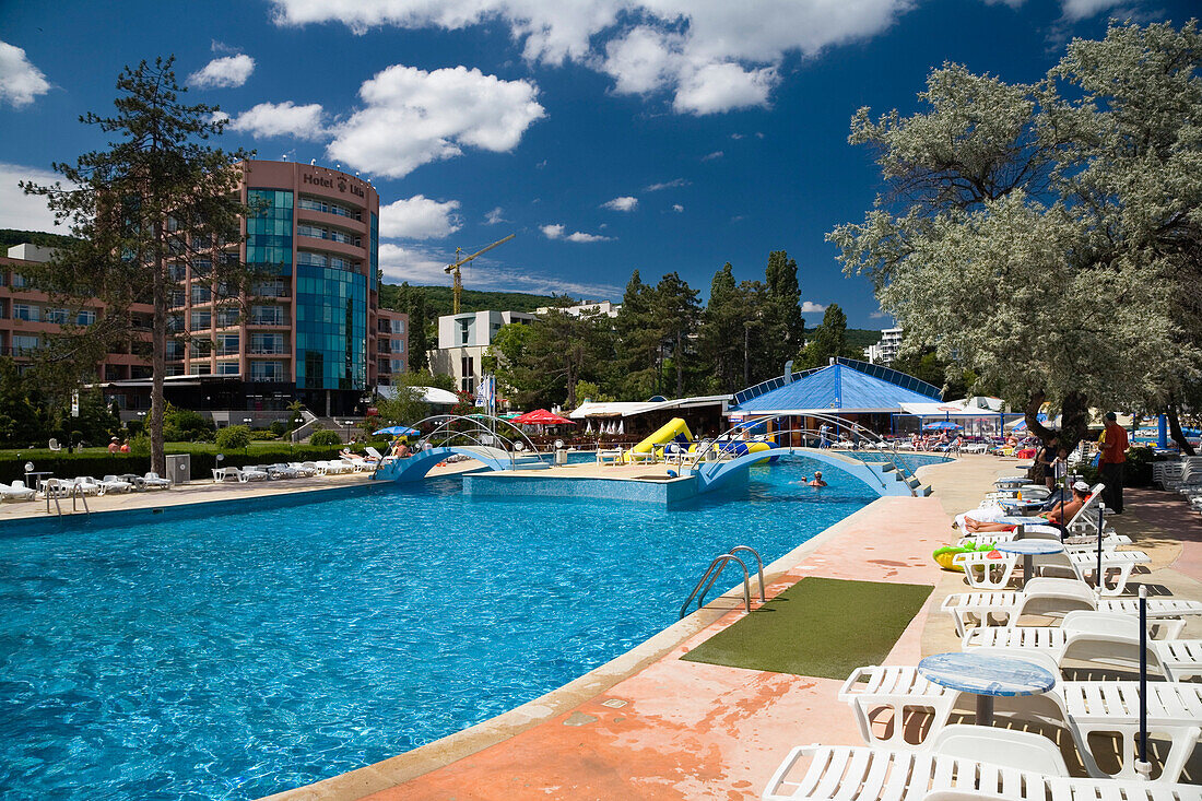 swimmingpool, Golden Beach, Zlatni Pjasuci, Black Sea, Bulgaria, Europe