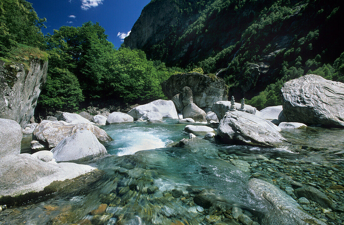wild stream, Ticino, Switzerland