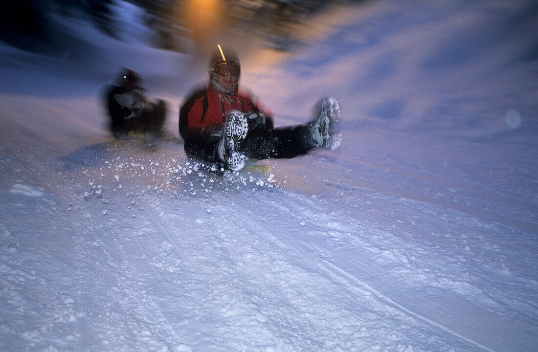 sledging in Lech, Vorarlberg, Austria