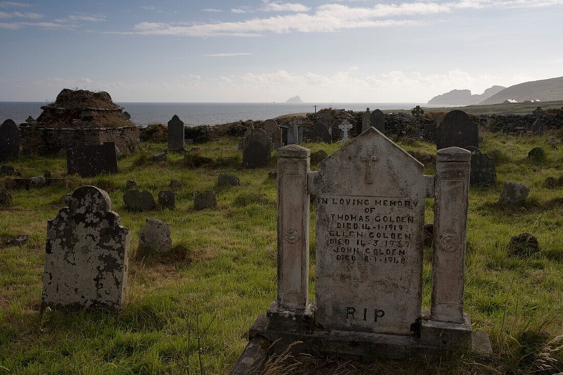 Alter Friedhof, St. Finians Bay, Ring of Kerry, Irland, Europa