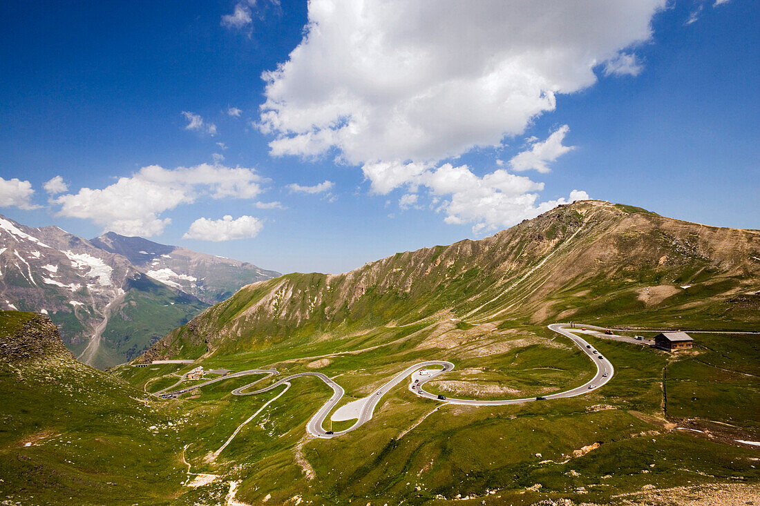 View on the Grossglockner-Hochalpenstrasse (Grossglockner Road), mountain pass, Carinthia, Austria