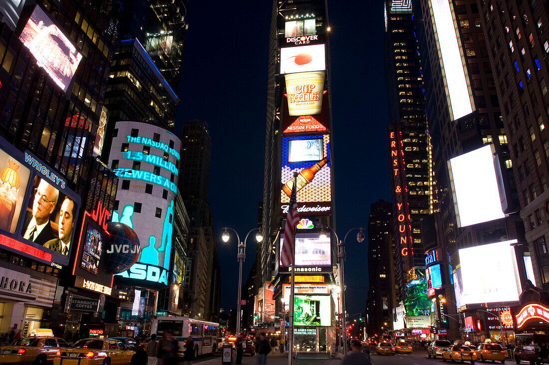 Times Square at night, New York