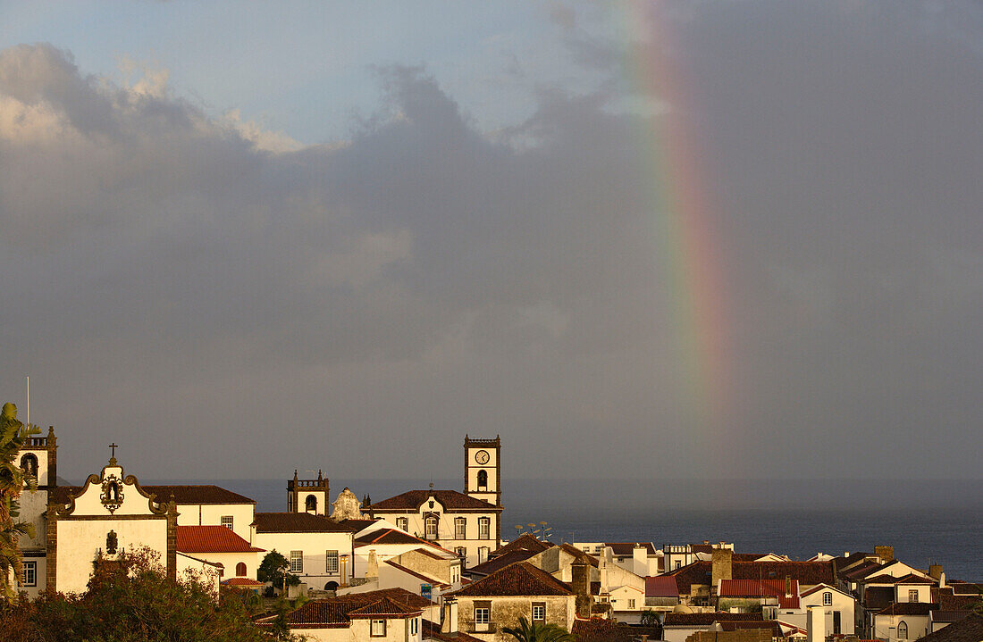 City center of Villa Franca do Campo in Sao Miguel, Azores, Portugal