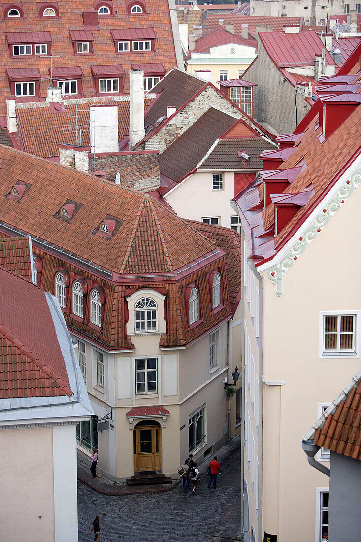 View over the old town of Tallinn, Tallinn, Estonia