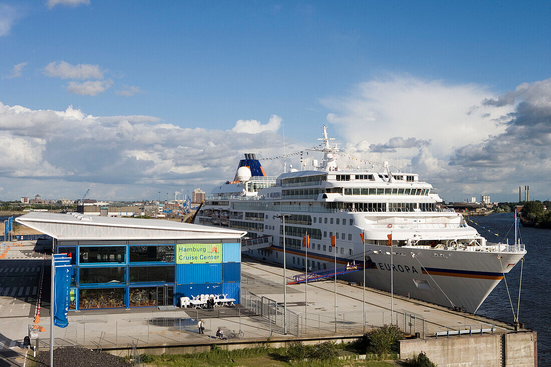 MS Europa at Hamburg Cruise Center, Hamburg, Germany