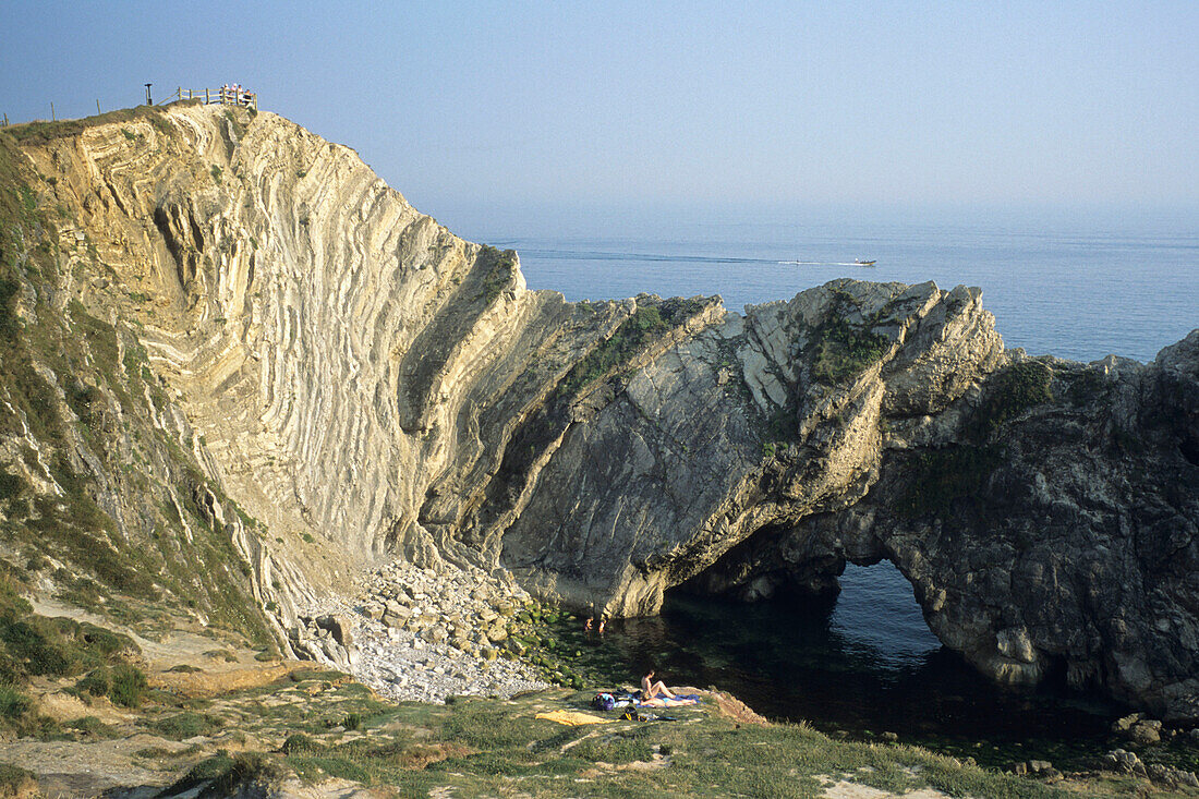 Lulworth Cove, West Lulworth, Dorset, England, Great Britain