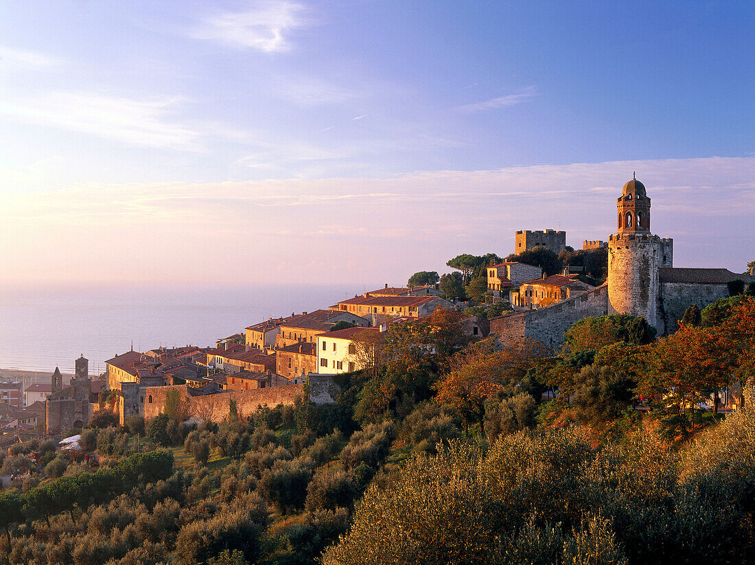 Castiglione della Pescaia, ancient town at the Mediterranean coast, Tuscany, Italy