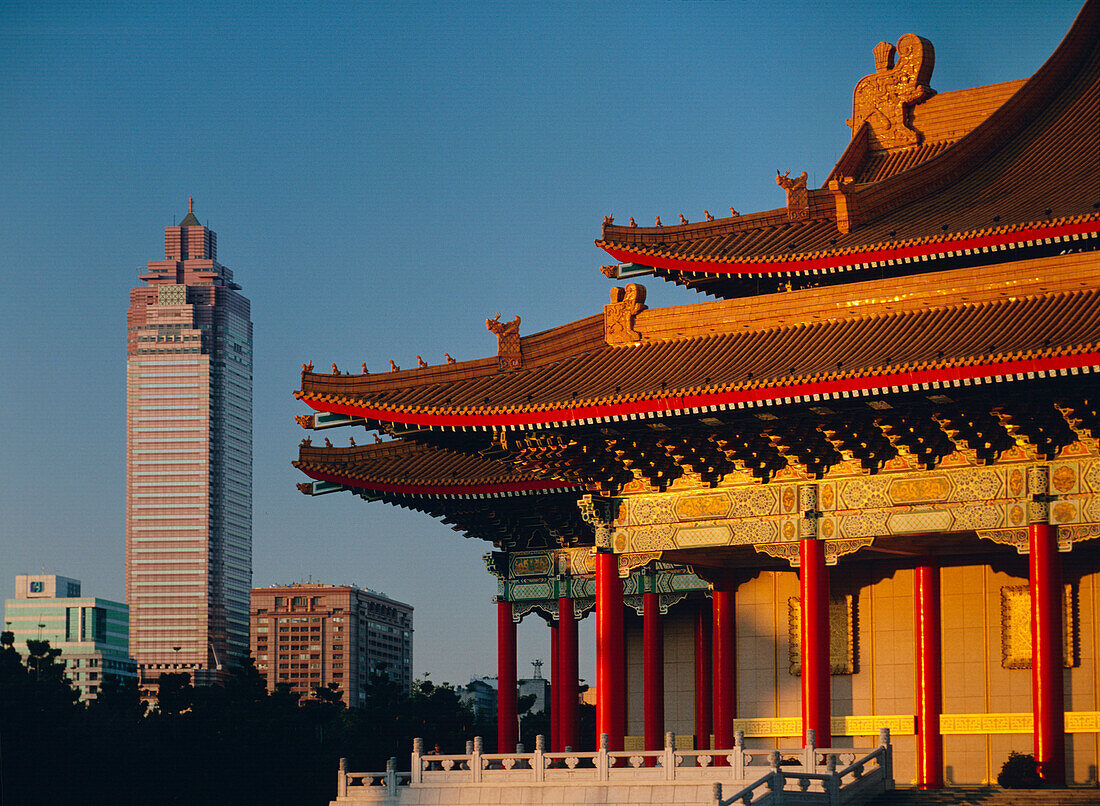 National Concert Hall and Mitsukoshi Tower, Taipei, Taiwan, Asia