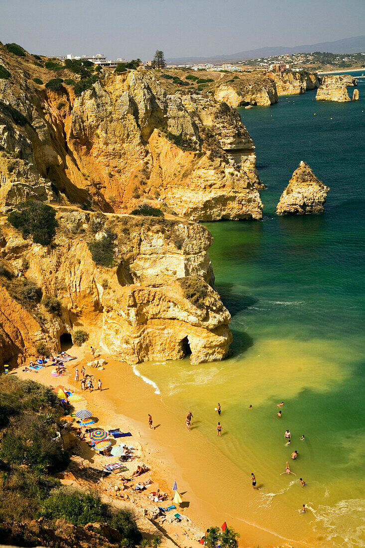 Portugal algarve near Lagos , Praia do Camilo,  Atlantik coast